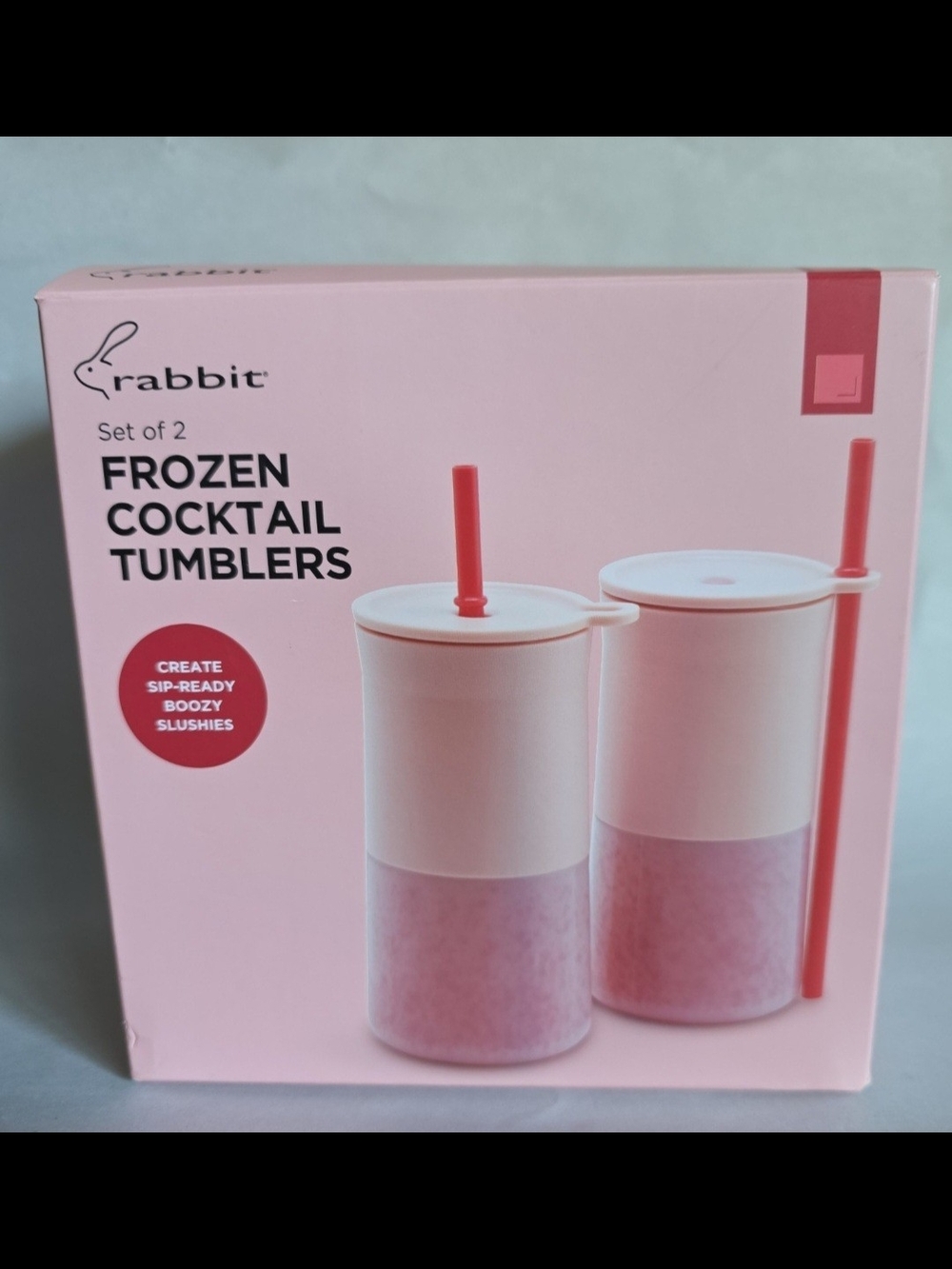 Rabbit Frozen Cocktail Tumblers - Pink Set of 2